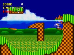 Apparemment, seul le sprite de Sonic est définitif.